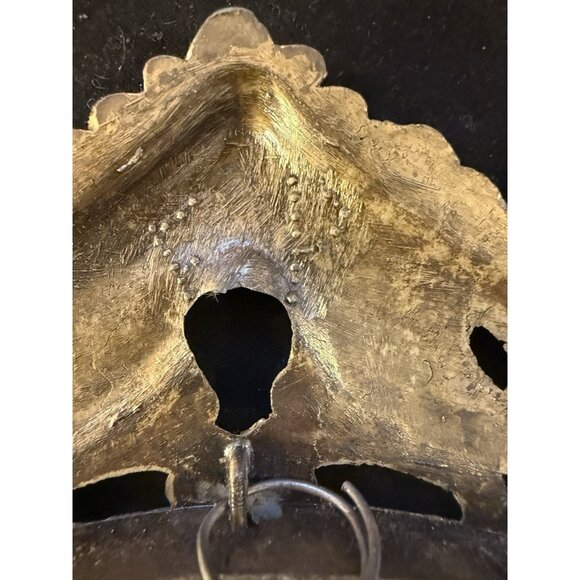 Oval The Blue Boy Picture Convex Bubble Glass Ornate Italian Frame 17x12” VTG - Picture 6 of 11